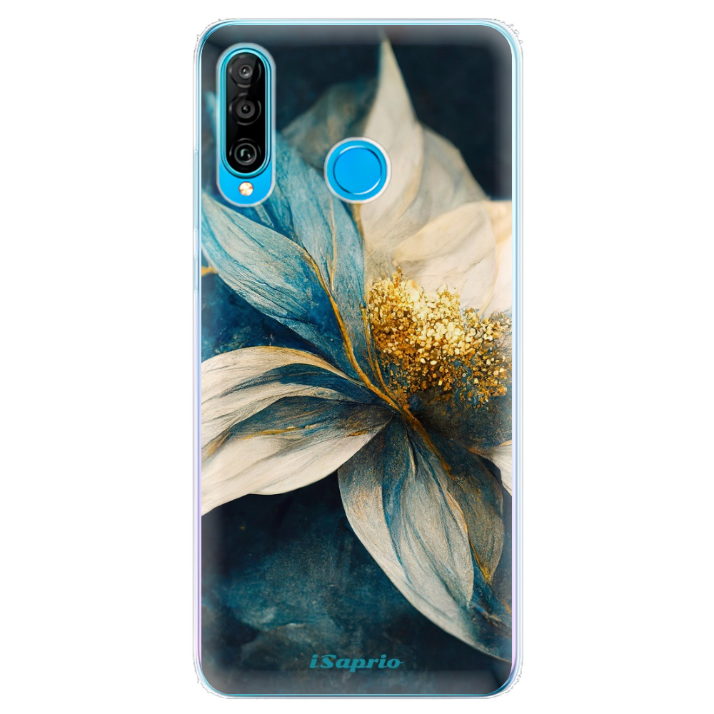 Odolné silikónové puzdro iSaprio - Blue Petals - Huawei P30 Lite