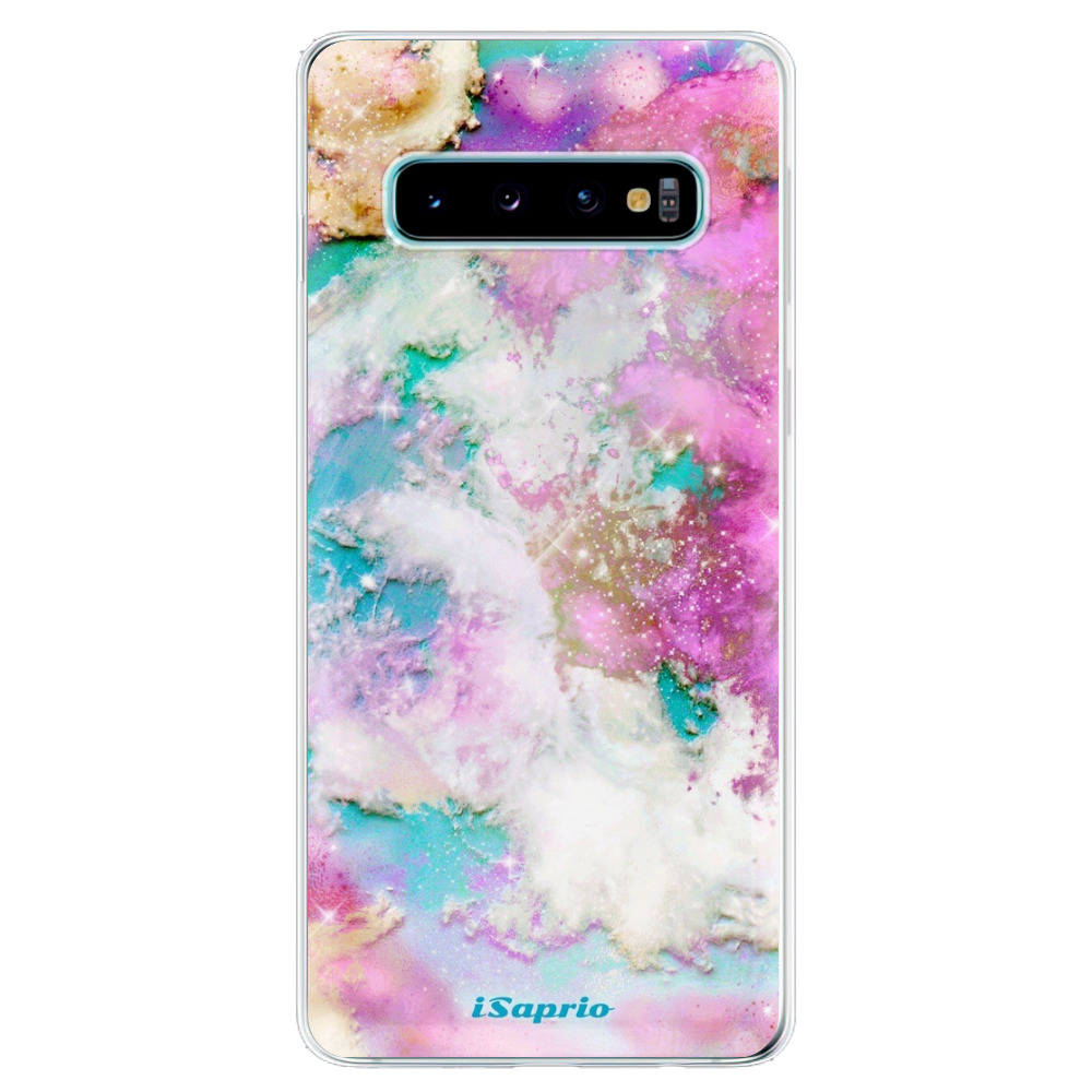 Odolné silikónové puzdro iSaprio - Galactic Paper - Samsung Galaxy S10