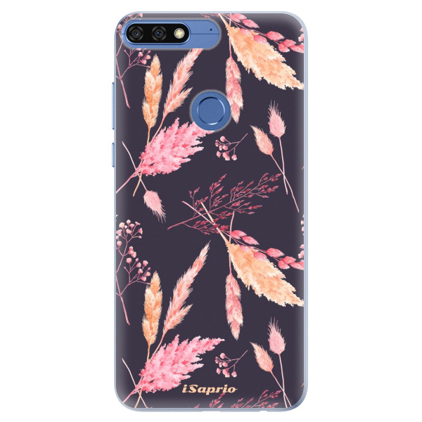 Silikónové puzdro iSaprio - Herbal Pattern - Huawei Honor 7C