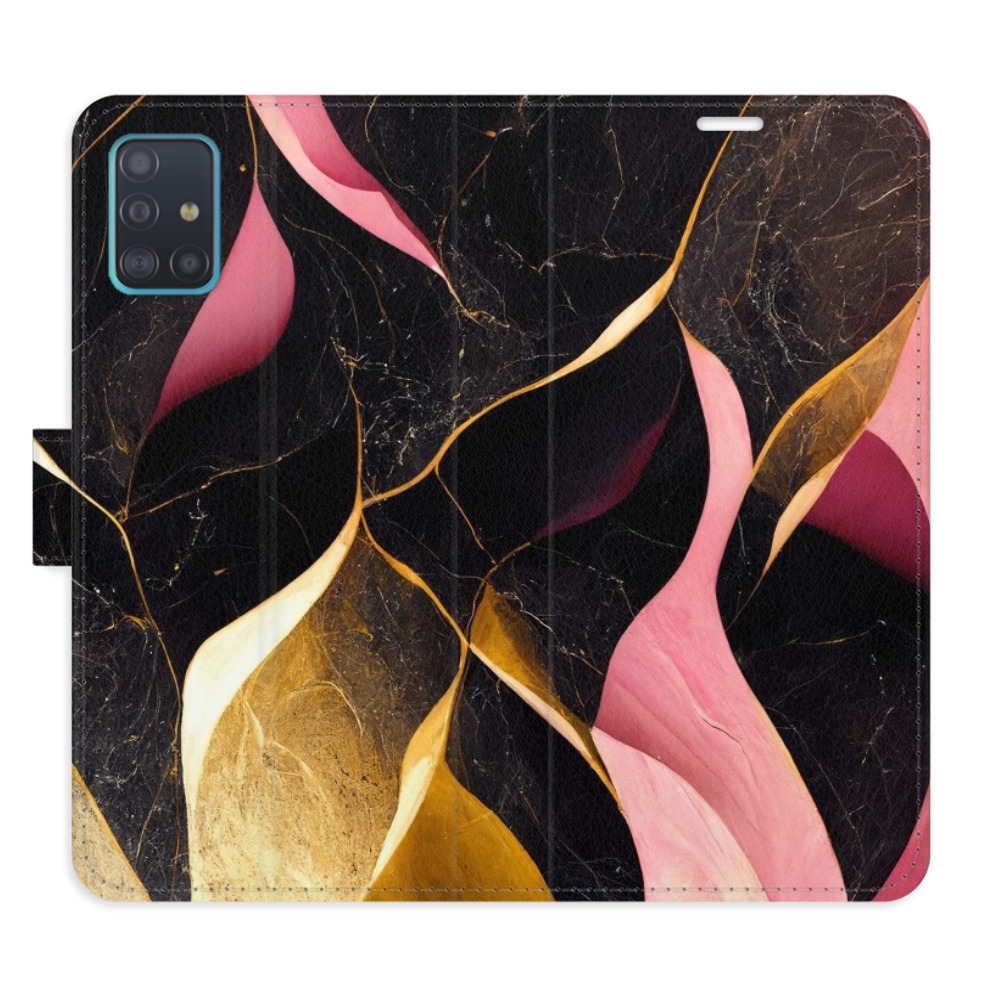 Flipové puzdro iSaprio - Gold Pink Marble 02 - Samsung Galaxy A51