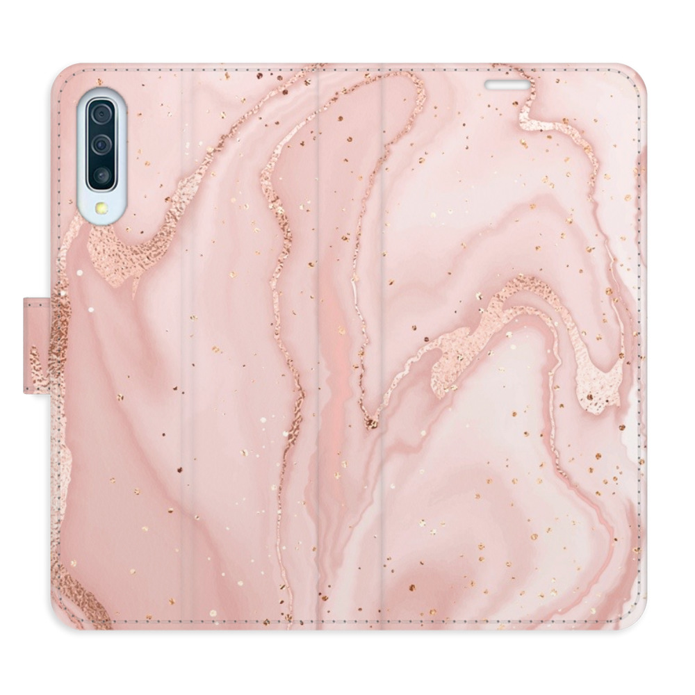 Flipové puzdro iSaprio - RoseGold Marble - Samsung Galaxy A50