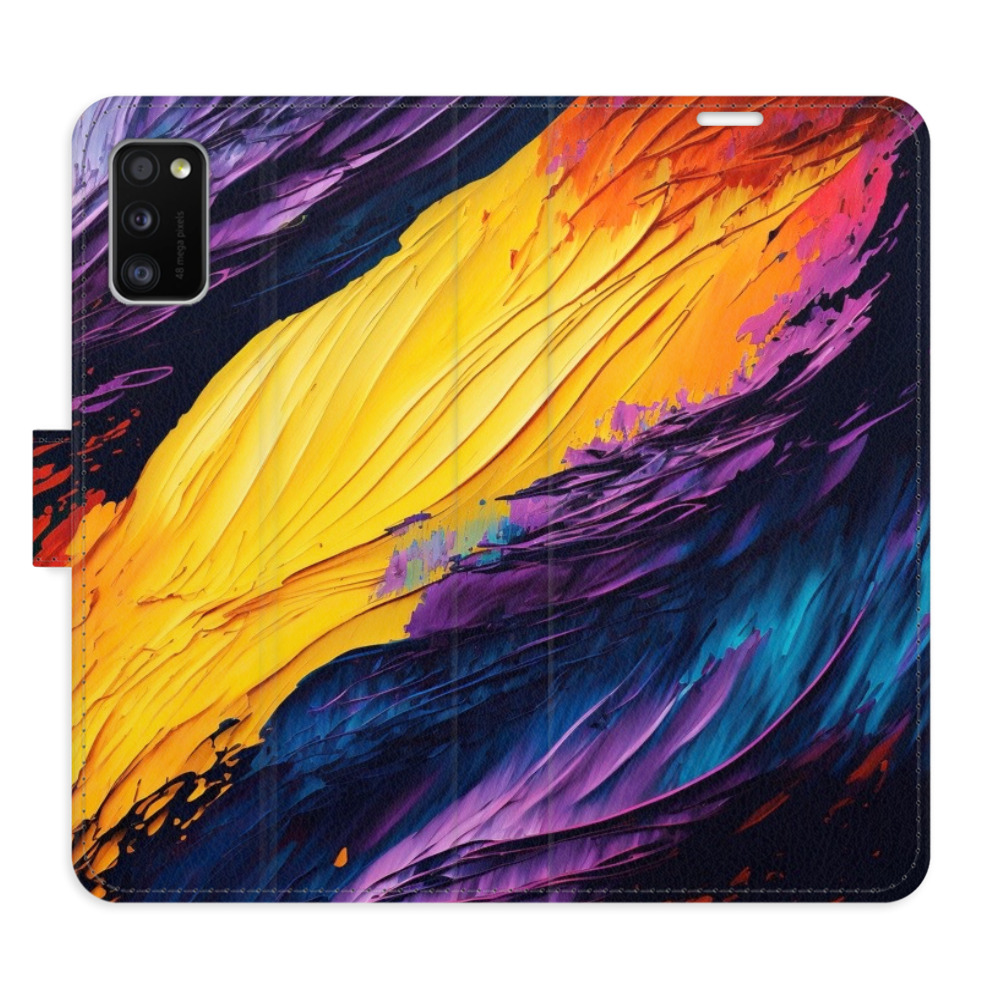 Flipové puzdro iSaprio - Fire Paint - Samsung Galaxy A41