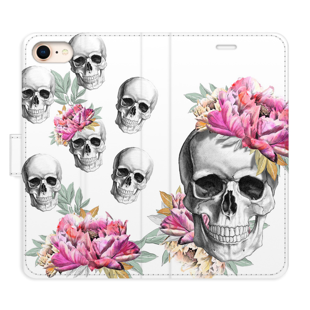 Flipové puzdro iSaprio - Crazy Skull - iPhone 7/8/SE 2020
