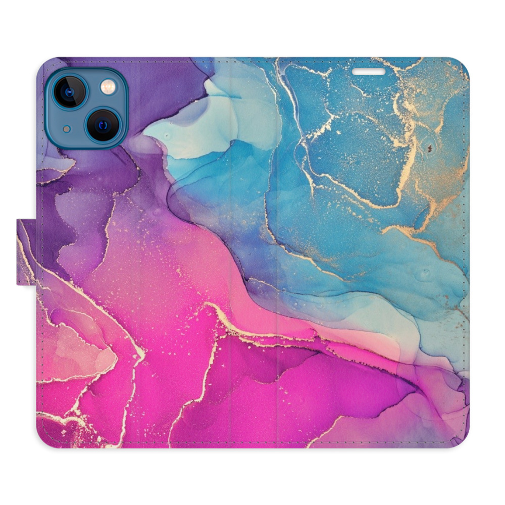 Flipové puzdro iSaprio - Colour Marble 02 - iPhone 13