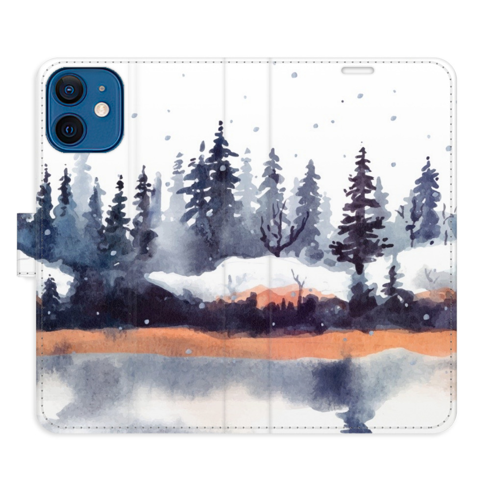 Flipové puzdro iSaprio - Winter 02 - iPhone 12 mini