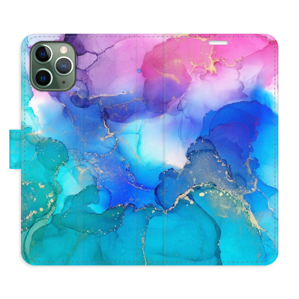 Flipové puzdro iSaprio - BluePink Paint - iPhone 11 Pro
