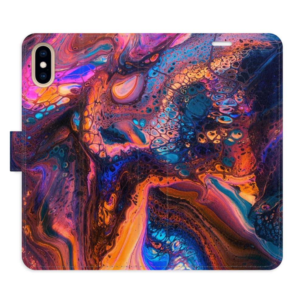 Flipové puzdro iSaprio - Magical Paint - iPhone X/XS