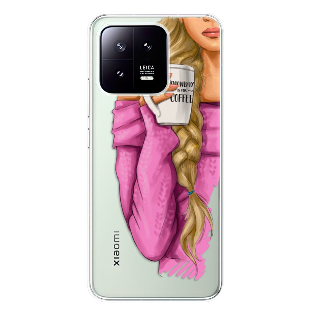 Odolné silikónové puzdro iSaprio - My Coffe and Blond Girl - Xiaomi 13