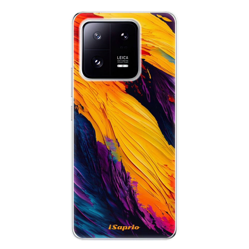 Odolné silikónové puzdro iSaprio - Orange Paint - Xiaomi 13 Pro