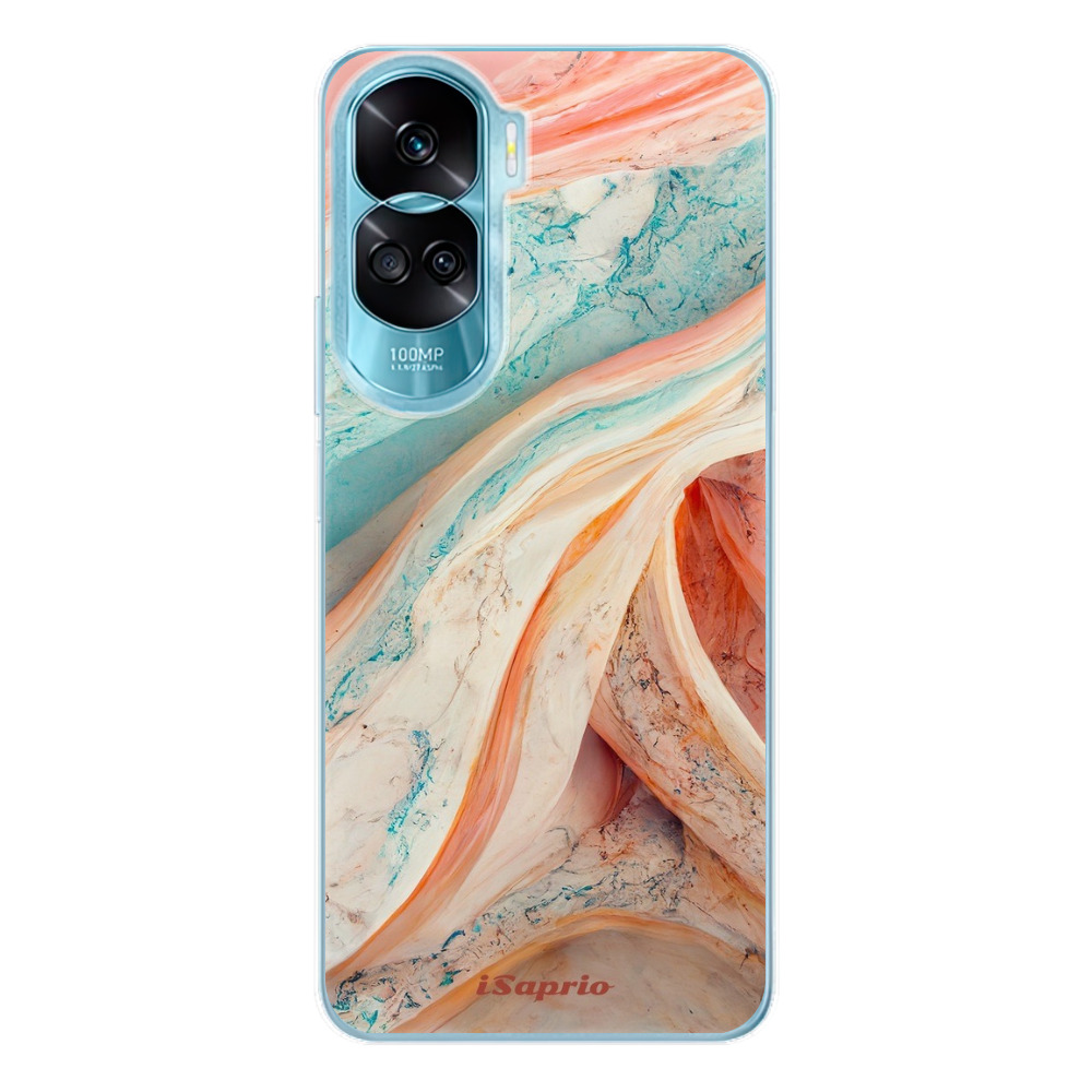 Odolné silikónové puzdro iSaprio - Orange and Blue - Honor 90 Lite 5G