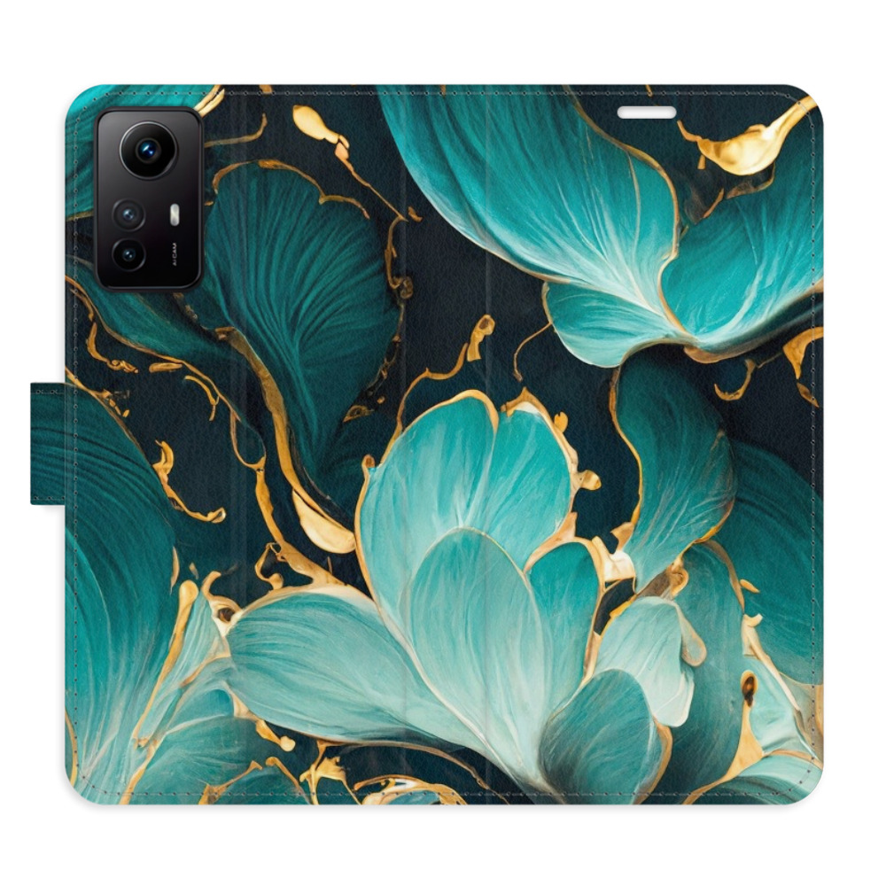 Flipové puzdro iSaprio - Blue Flowers 02 - Xiaomi Redmi Note 12S
