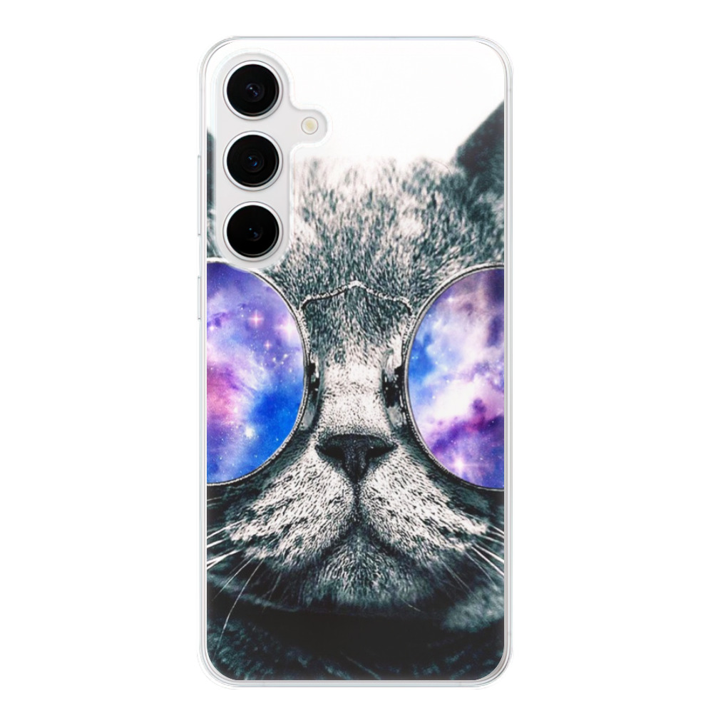 Odolné silikónové puzdro iSaprio - Galaxy Cat - Samsung Galaxy S24+