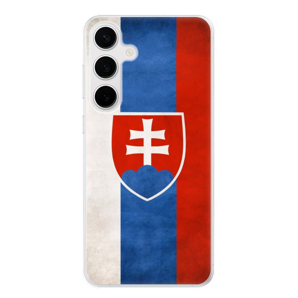 Odolné silikónové puzdro iSaprio - Slovakia Flag - Samsung Galaxy S24+