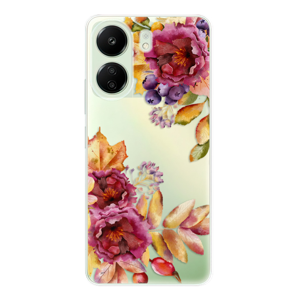 Odolné silikónové puzdro iSaprio - Fall Flowers - Xiaomi Redmi 13C