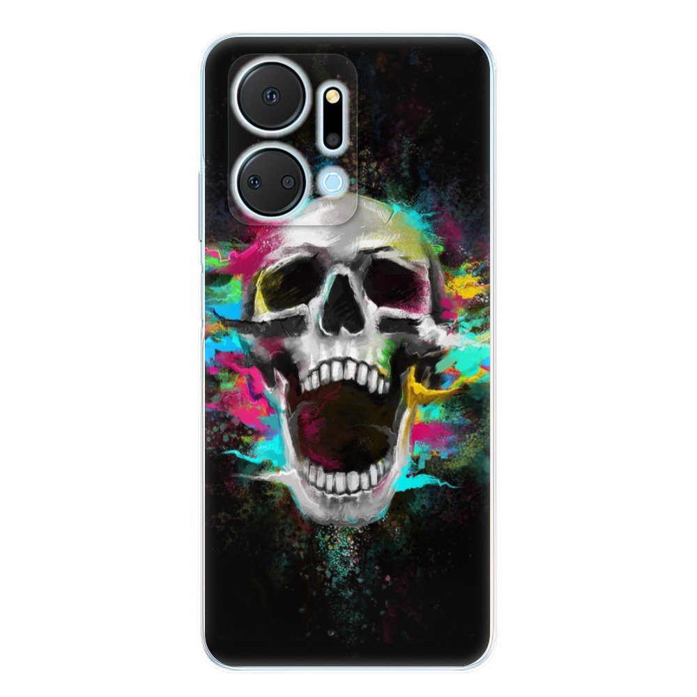 Odolné silikónové puzdro iSaprio - Skull in Colors - Honor X7a