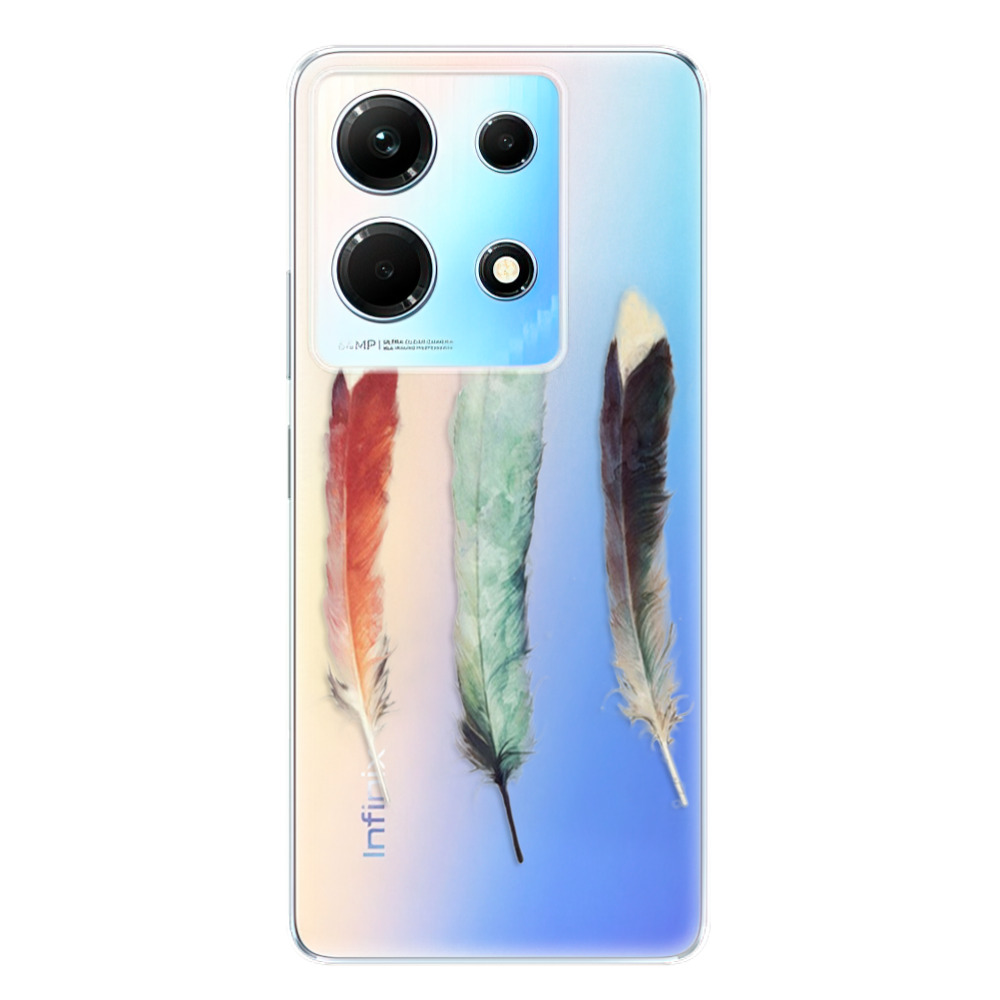Odolné silikónové puzdro iSaprio - Three Feathers - Infinix Note 30
