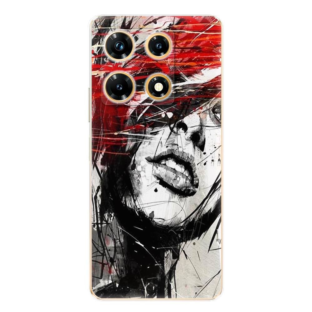 Odolné silikónové puzdro iSaprio - Sketch Face - Infinix Note 30 PRO