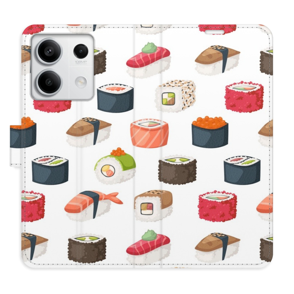 Flipové puzdro iSaprio - Sushi Pattern 02 - Xiaomi Redmi Note 13 5G