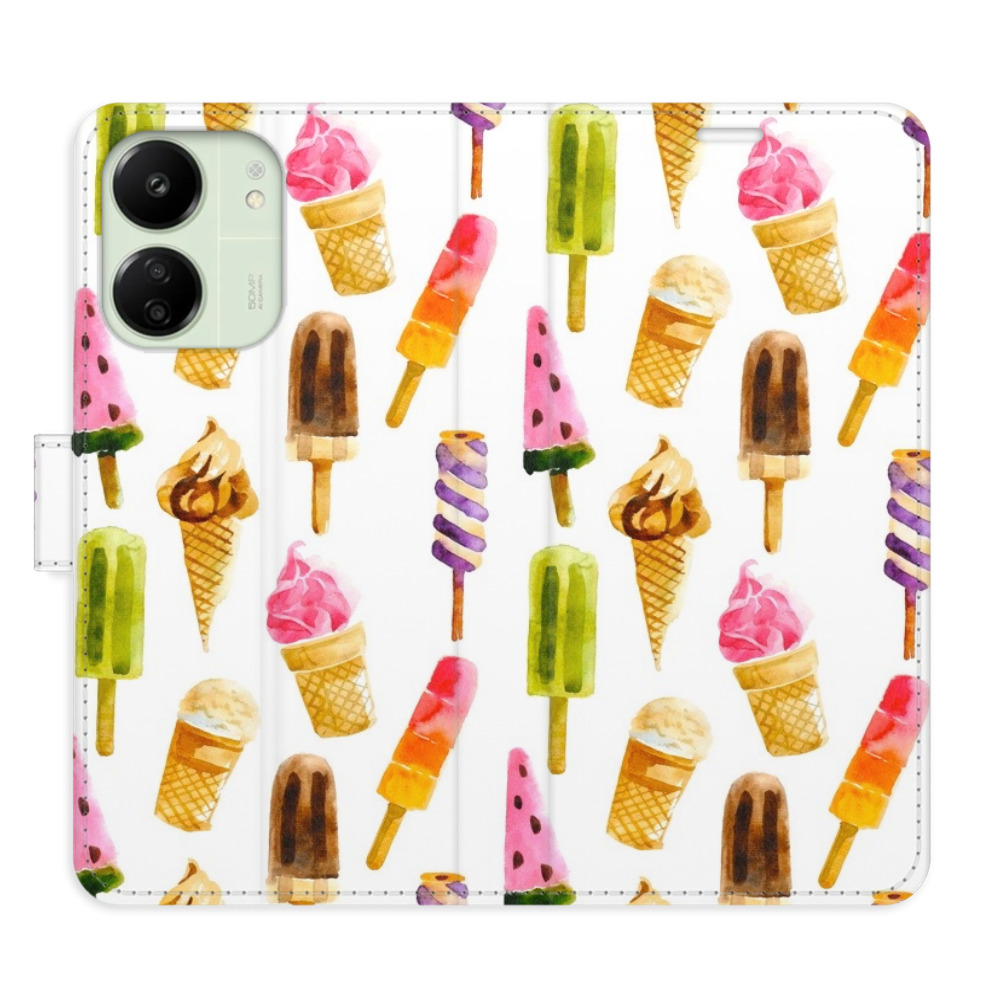 Flipové puzdro iSaprio - Ice Cream Pattern - Xiaomi Redmi 13C