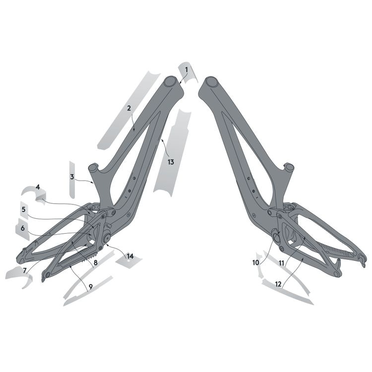 Ochrana rámu kit Syncros Frame Protection kit Bold Unplugged