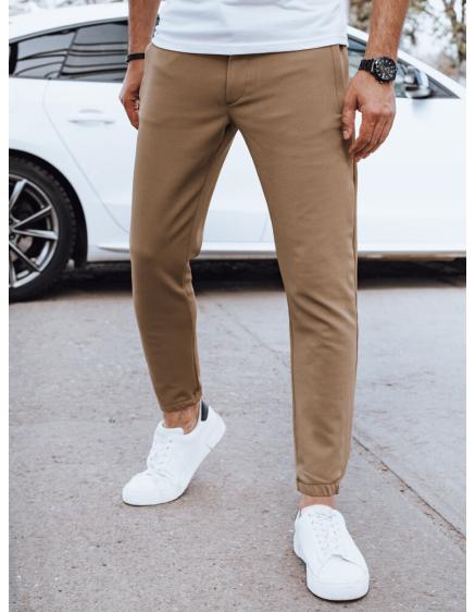 Pánske nohavice jogger hnedé
