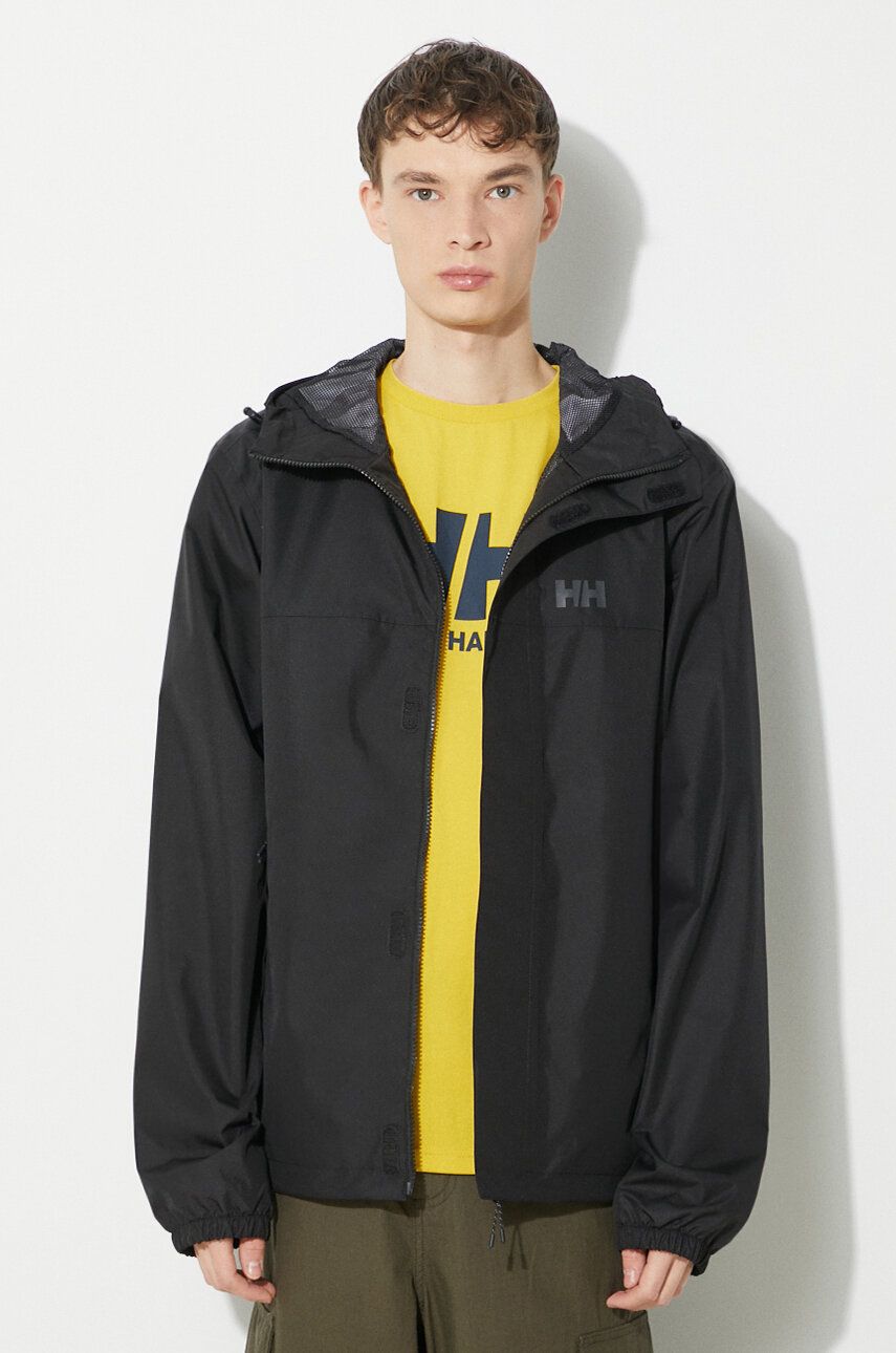 Bunda Helly Hansen VANCOUVER pánska, čierna farba