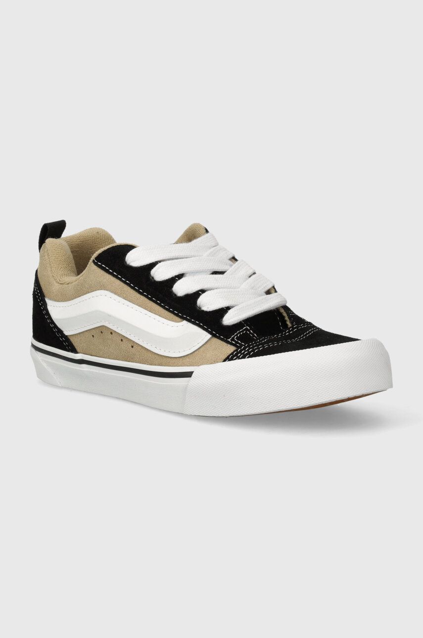 Semišové tenisky Vans Knu Skool zelená farba