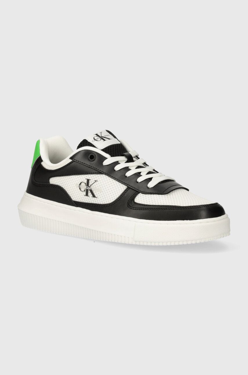 Tenisky Calvin Klein Jeans CHUNKY CUPSOLE MIX IN MET čierna farba, YM0YM00896