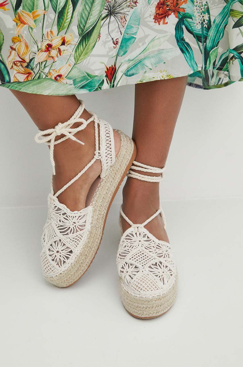 Espadrilky Medicine dámske, béžová farba