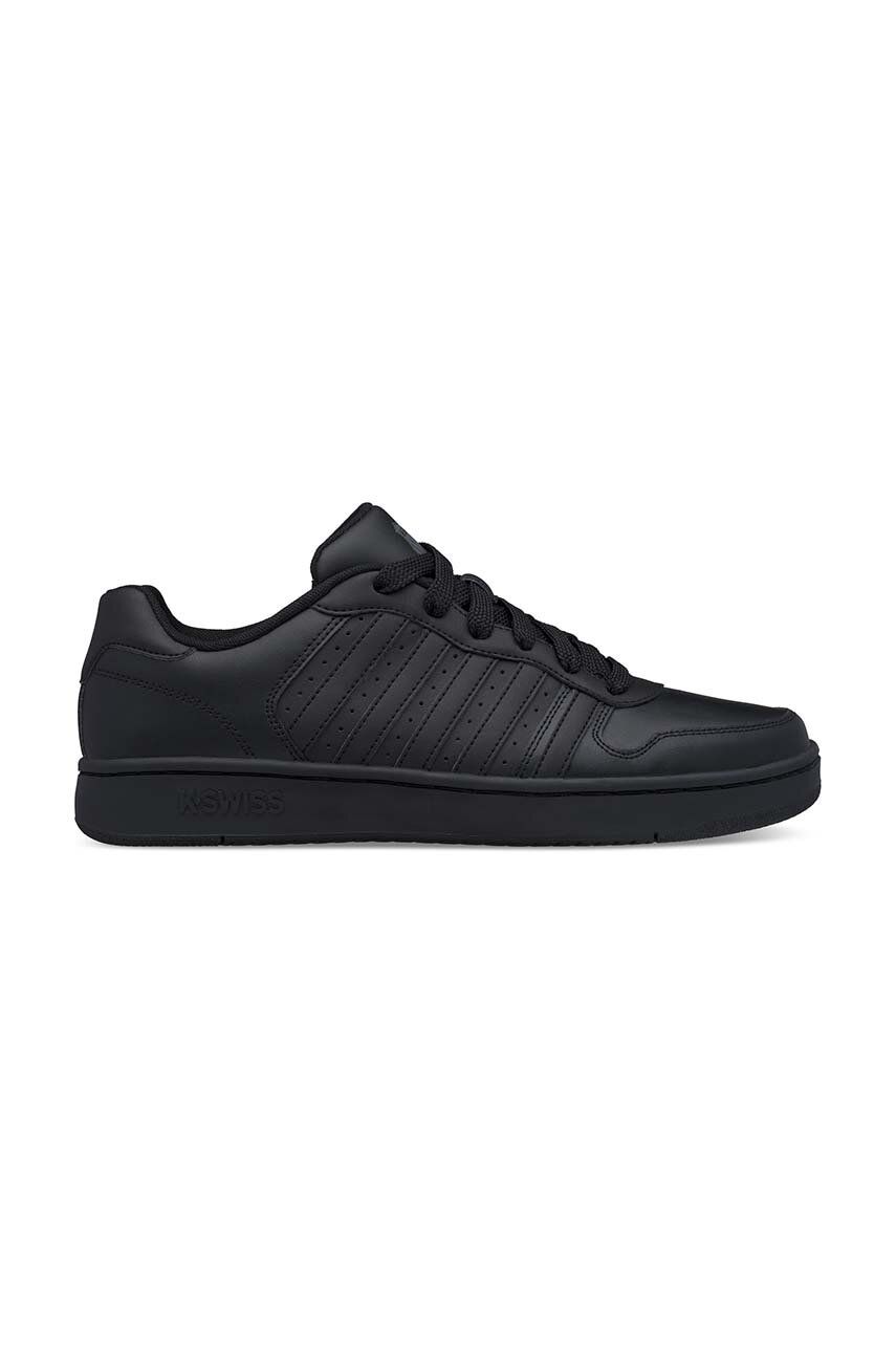 Kožené tenisky K-Swiss COURT PALISADES 06931.001.M, čierna farba