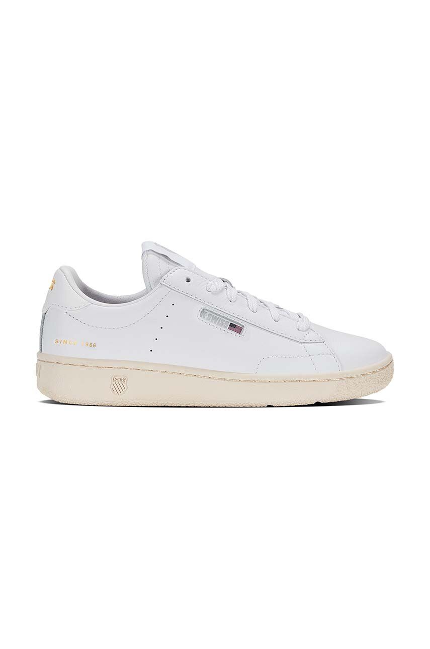 Kožené tenisky K-Swiss SLAMMKLUB CC 98911.135.M, biela farba