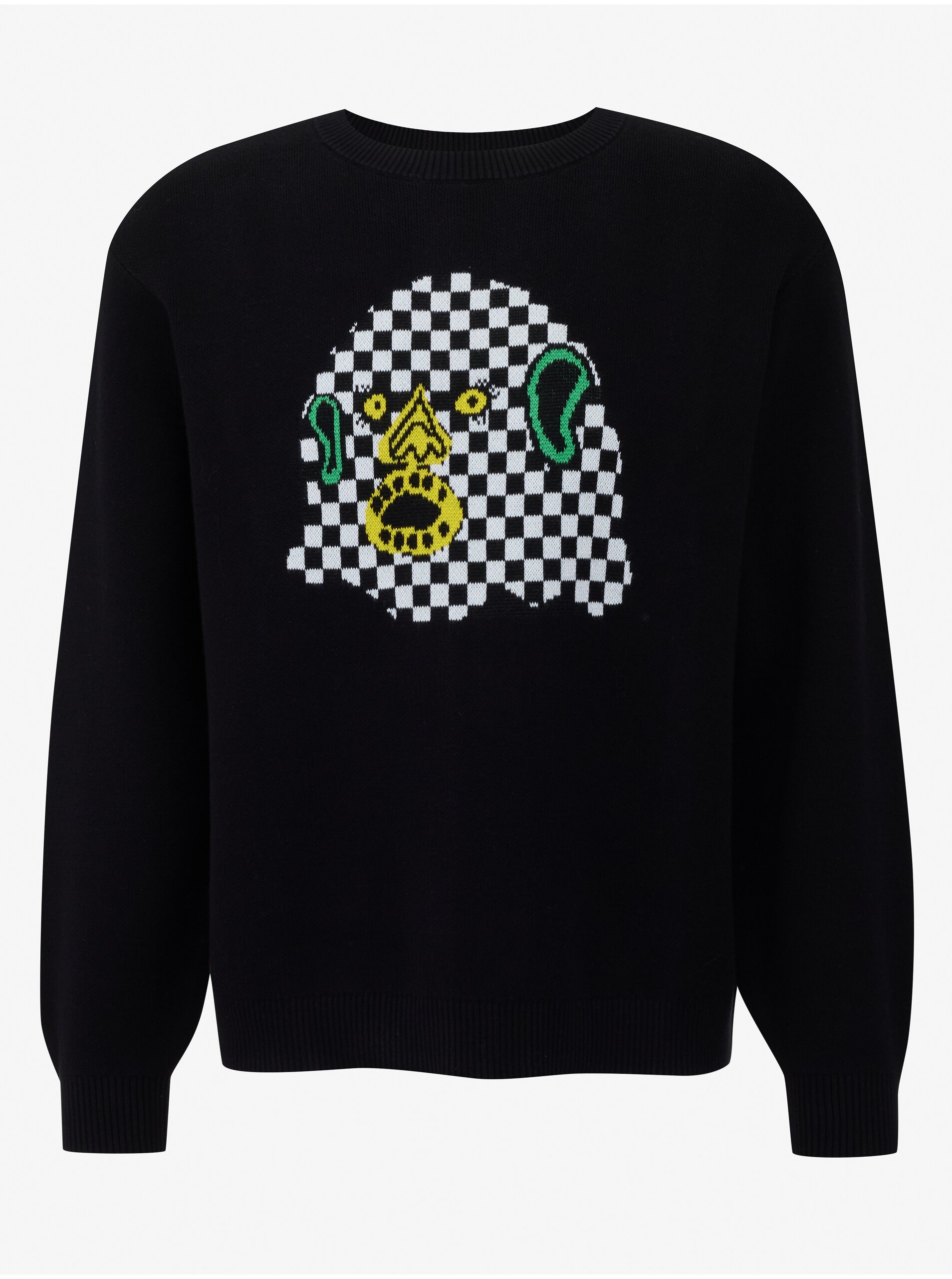 Čierny dámsky sveter VANS Wm X Whack Crew Black