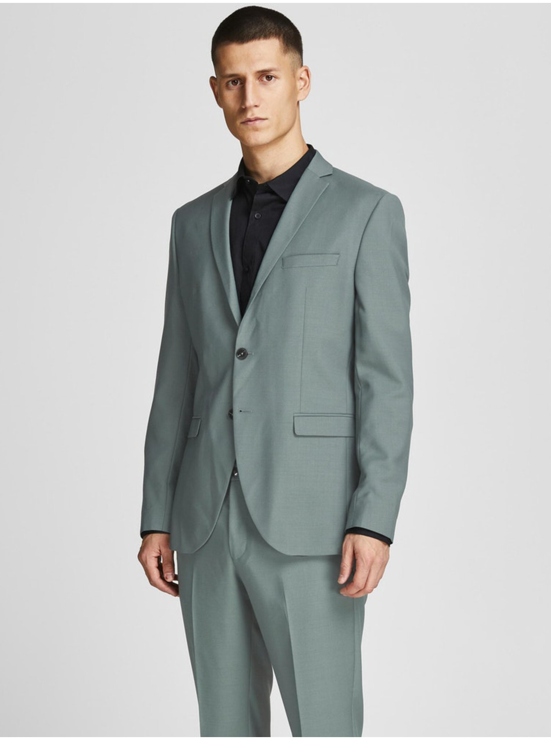 Zelené pánske sako Jack & Jones Solaris