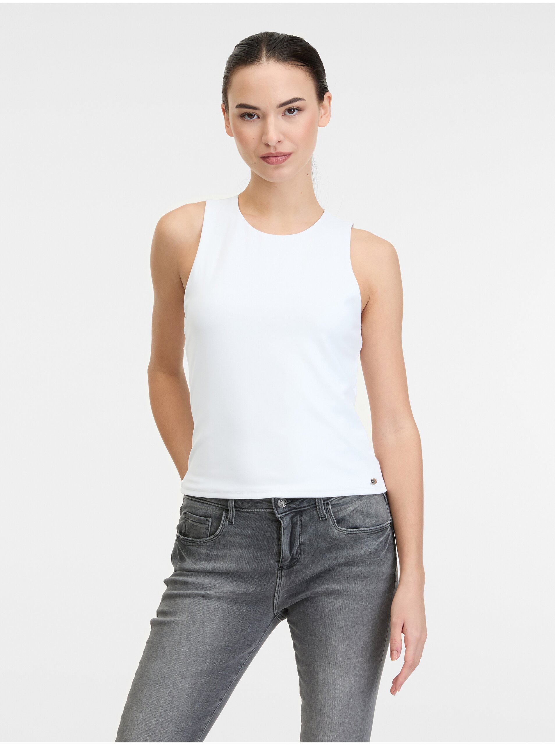 Biely dámsky top Guess Mora