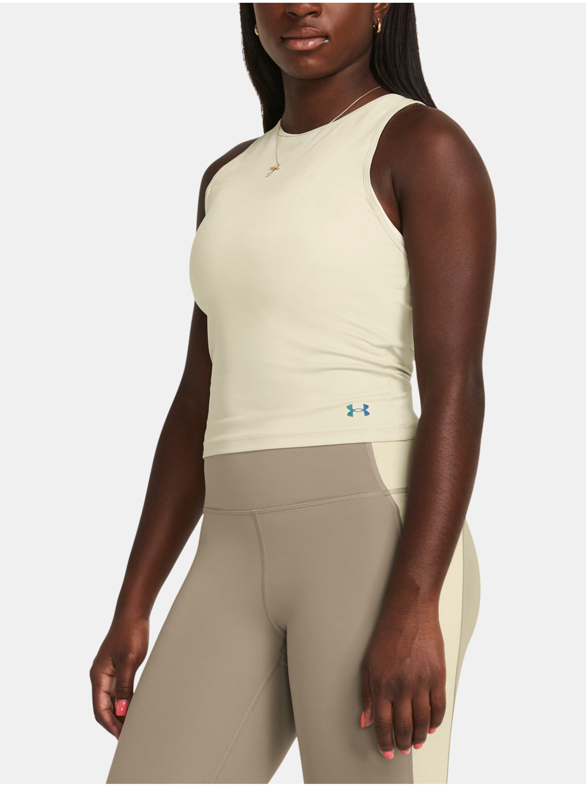 Krémové športové tielko Under Armour Vanish Elite Vent Tank