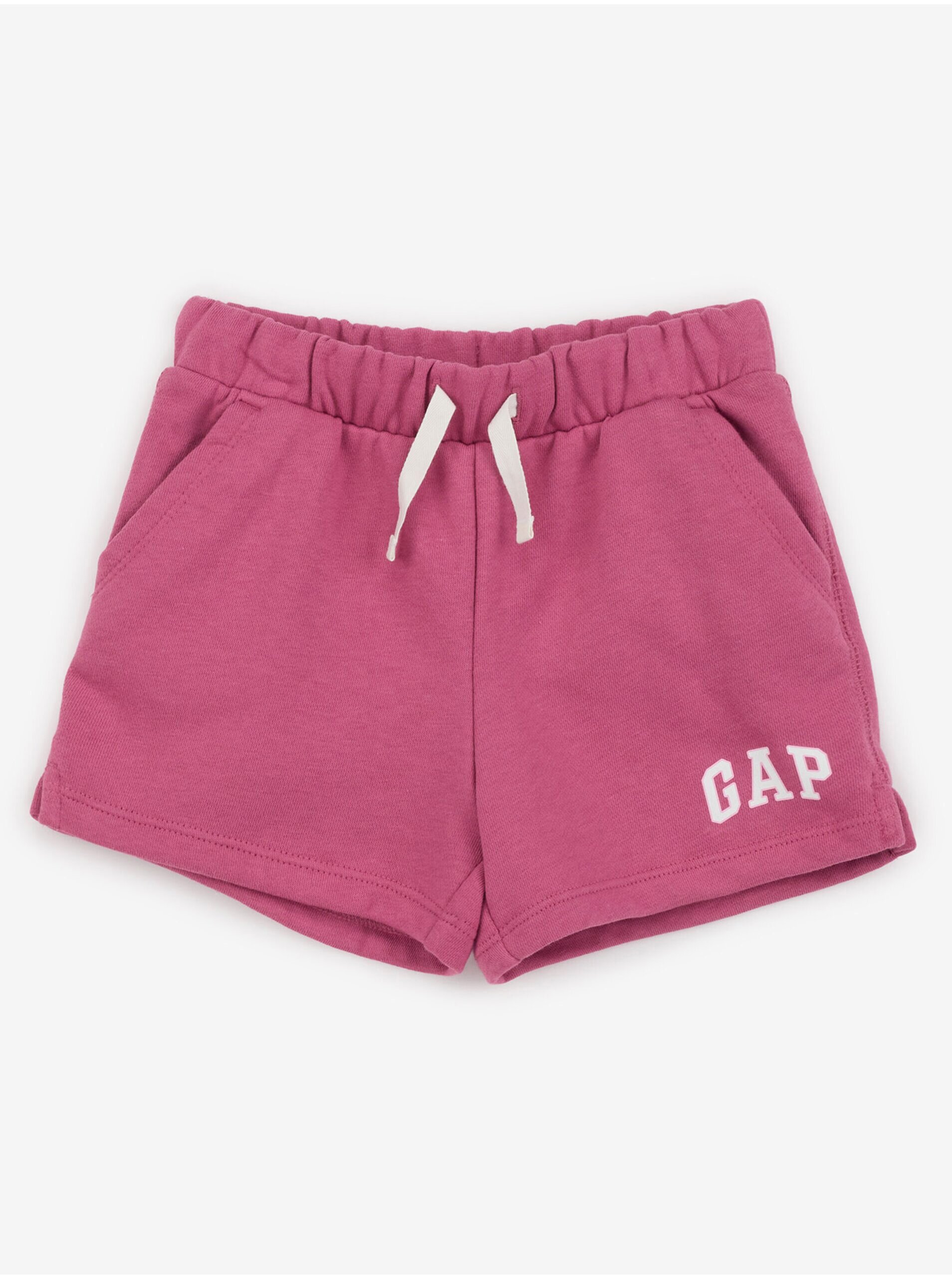 Staroružové dievčenské teplákové kraťasy GAP