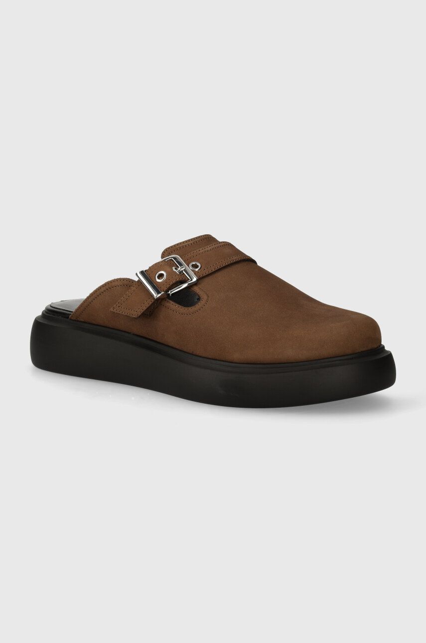 Semišové šľapky Vagabond Shoemakers BLENDA dámske, hnedá farba, 5519-750-19