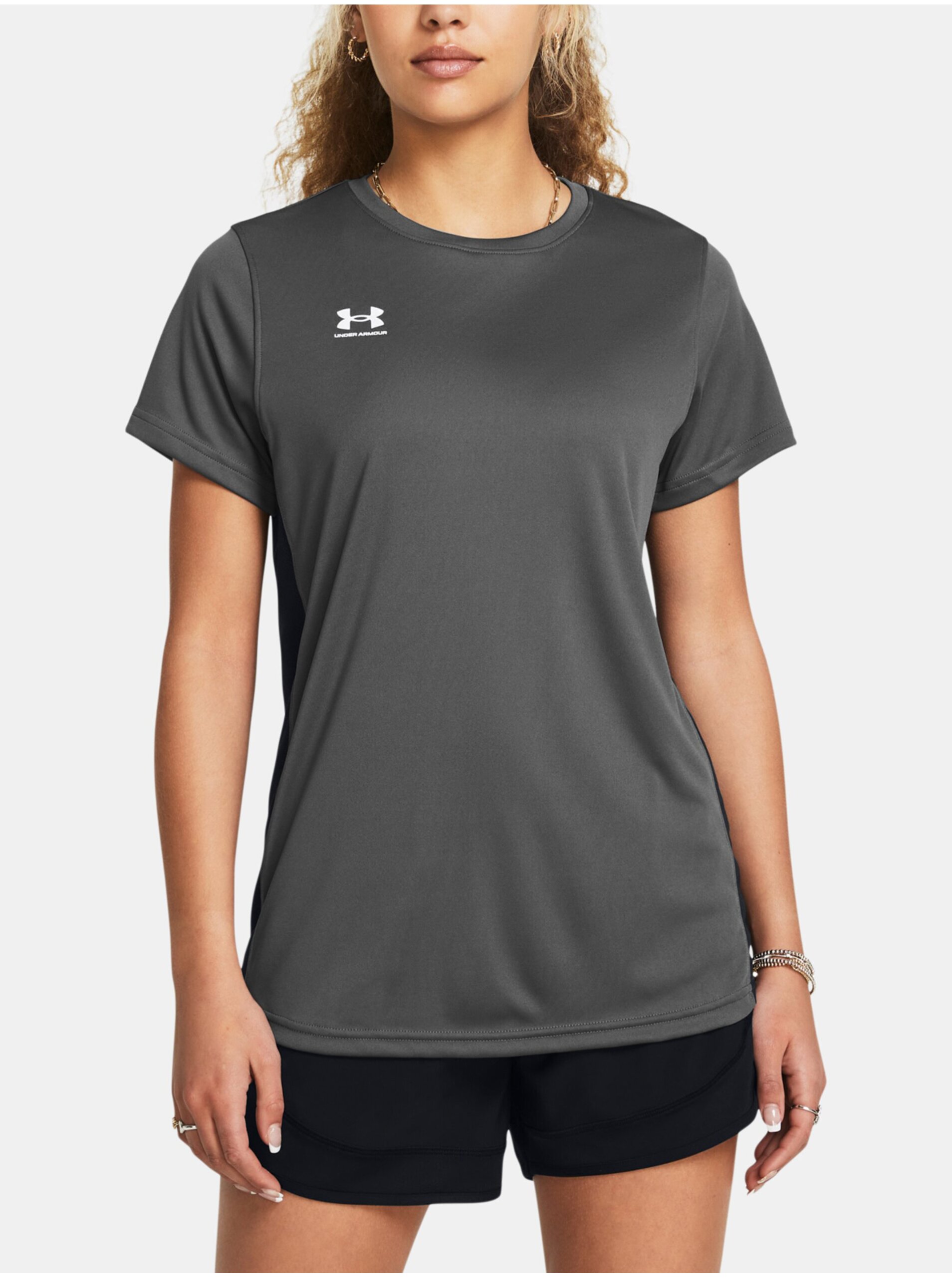 Tmavosivé športové tričko Under Armour UA W's Ch. Train SS