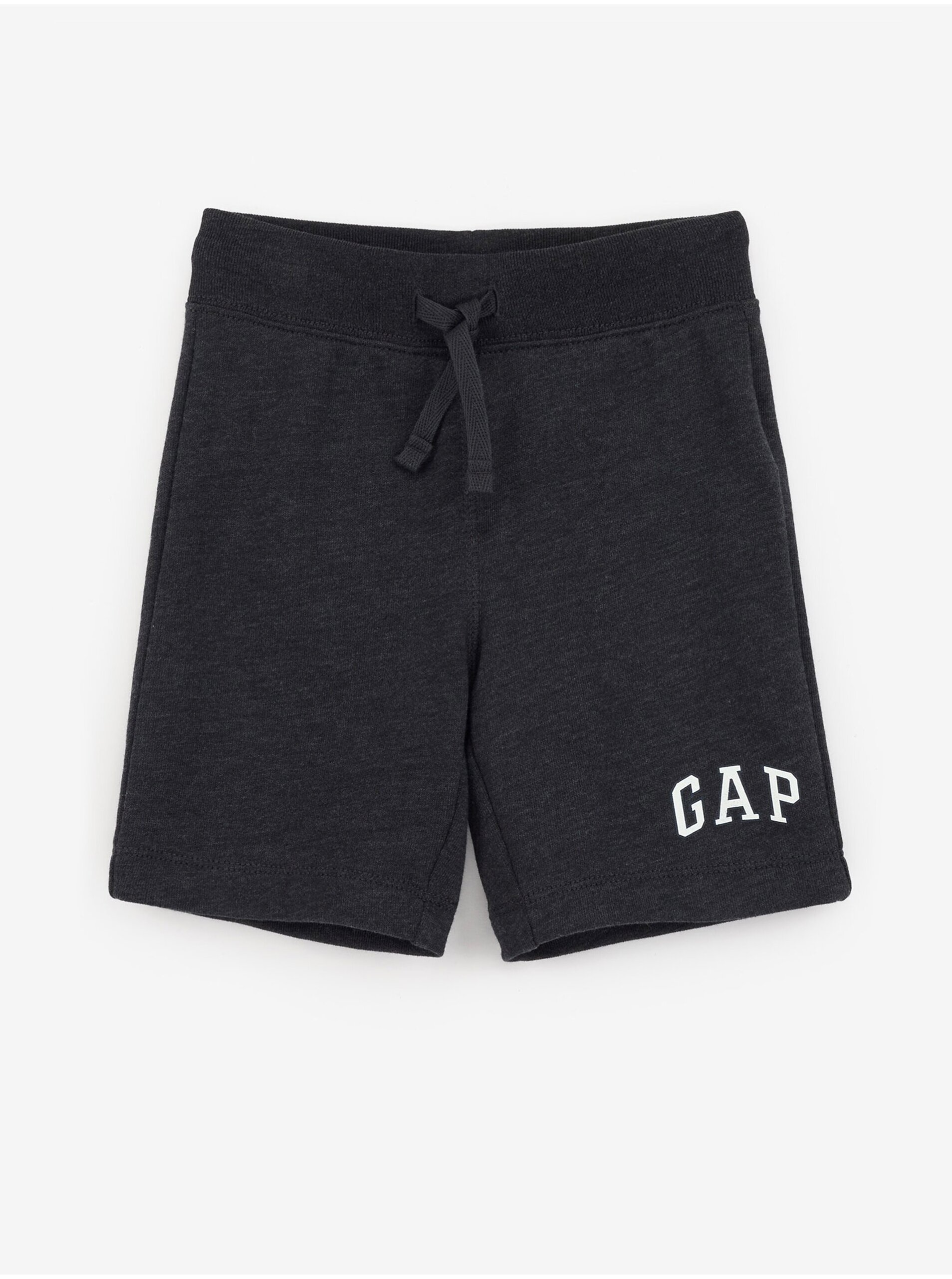 Čierne chlapčenské teplákové kraťasy GAP