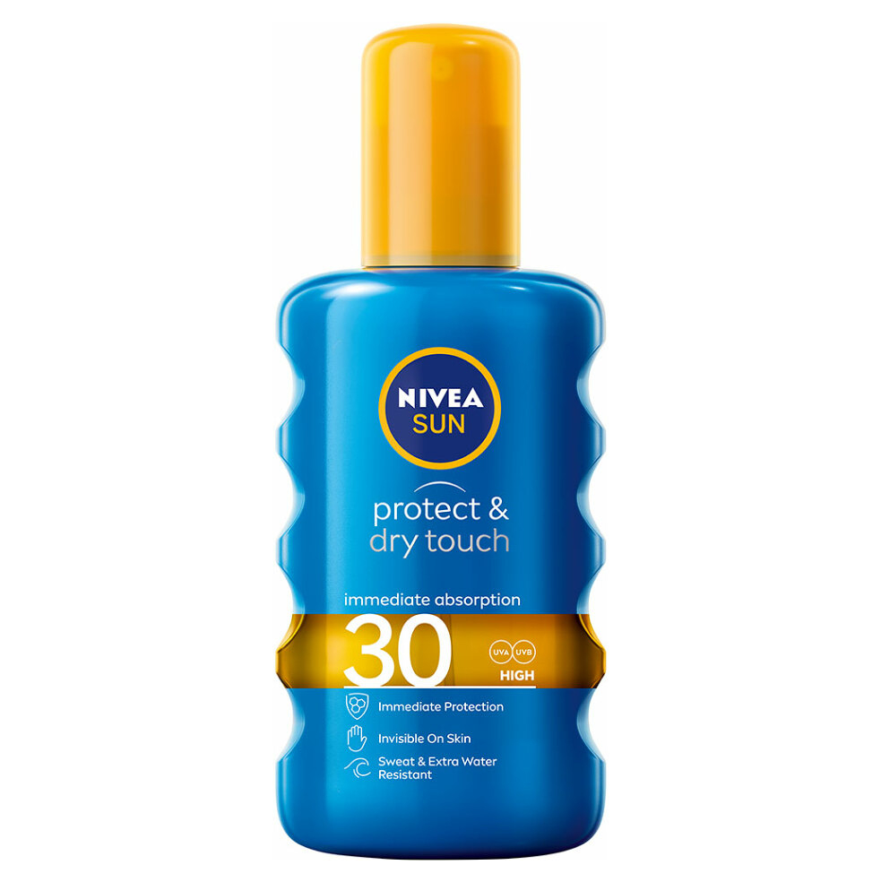 NIVEA Sun Neviditeľný sprej na opaľovanie Protect & Refresh OF 30 200 ml
