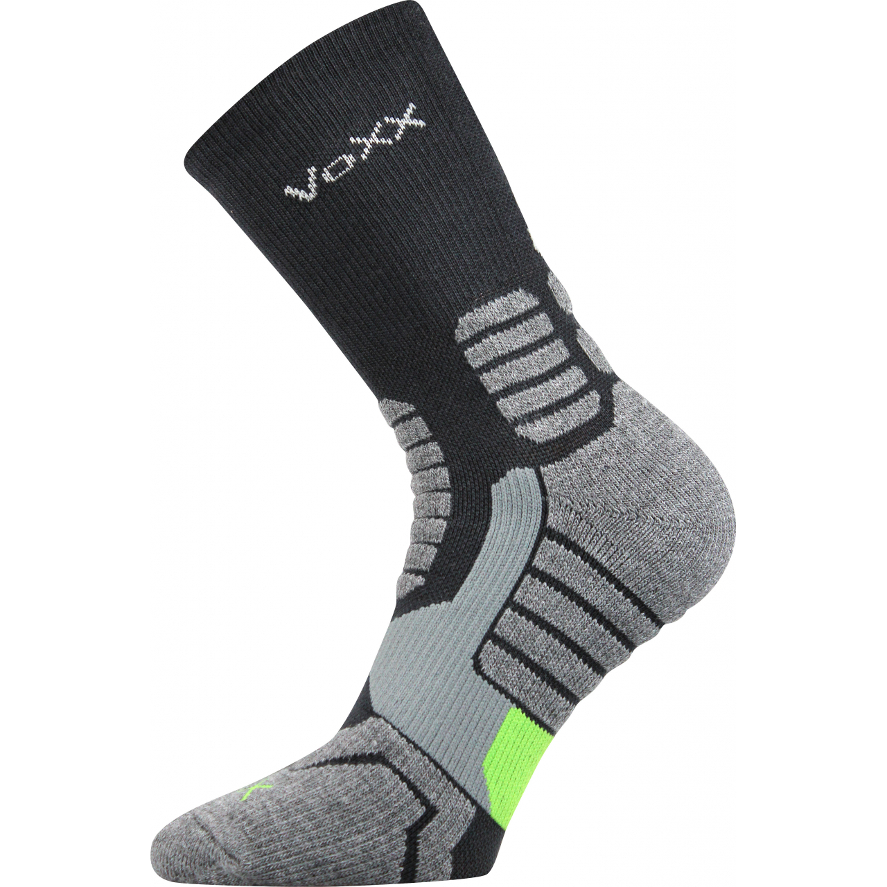 Ponožky kompresný unisex Voxx Ronin - tmavě šedé-čermé, 35-38
