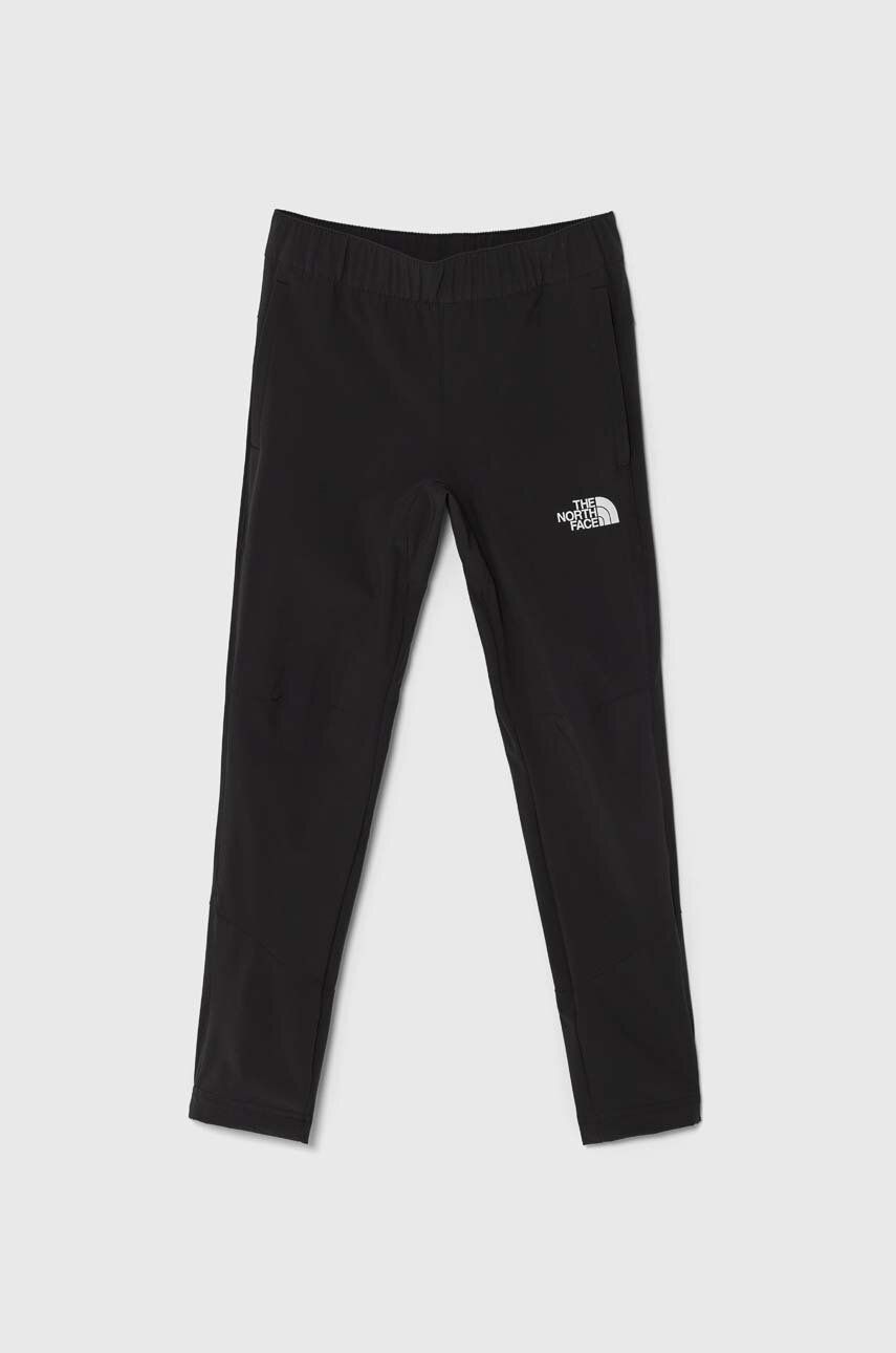 Detské tepláky The North Face EXPLORATION PANTS šedá farba, s potlačou