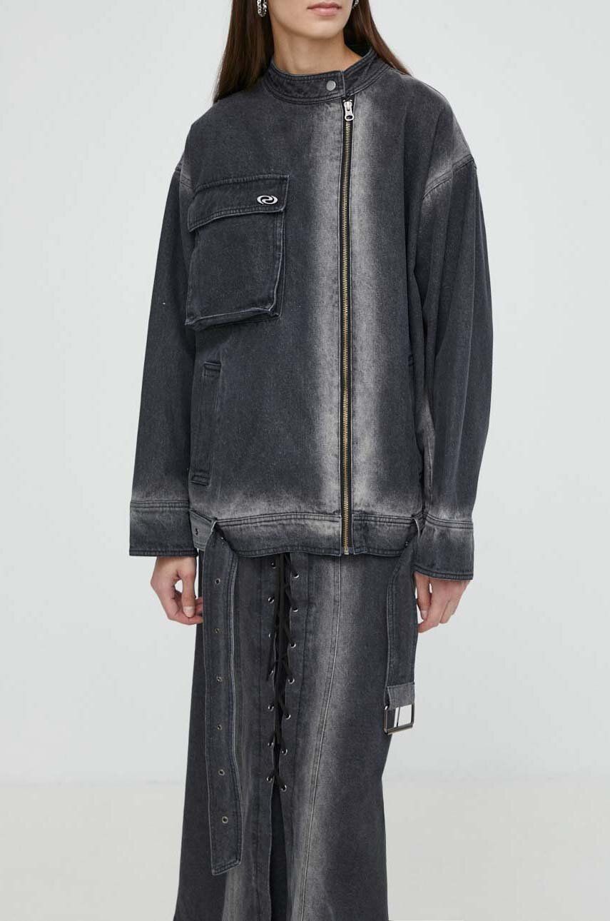 Rifľová bunda Résumé AdrianRS Jacket dámska, čierna farba, prechodná, 20911136