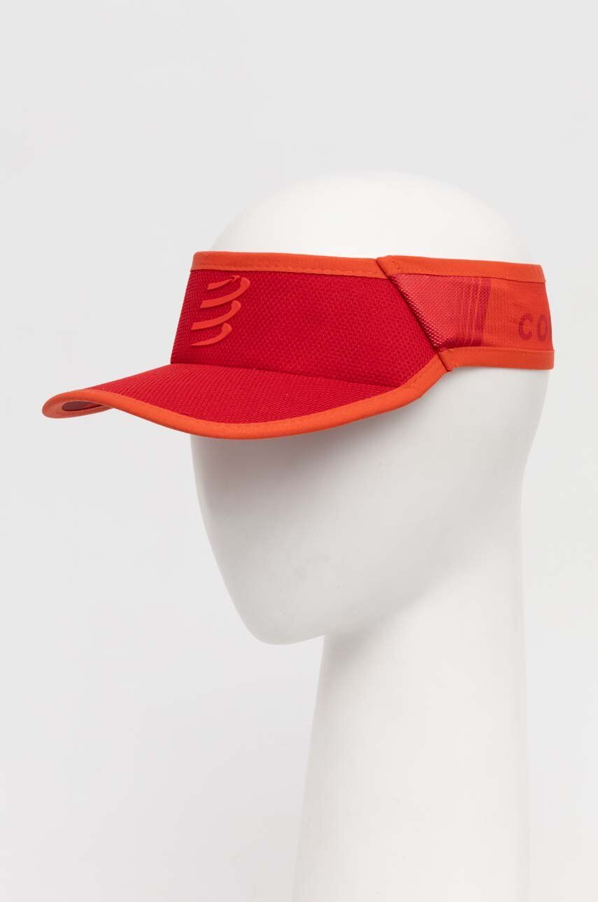 Šilt Compressport Visor Ultralight červená farba, vzorovaná, XHWU3893