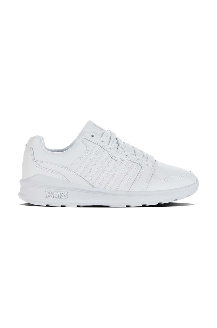 Kožené tenisky K-Swiss RIVAL TRAINER 99078.998.M, biela farba