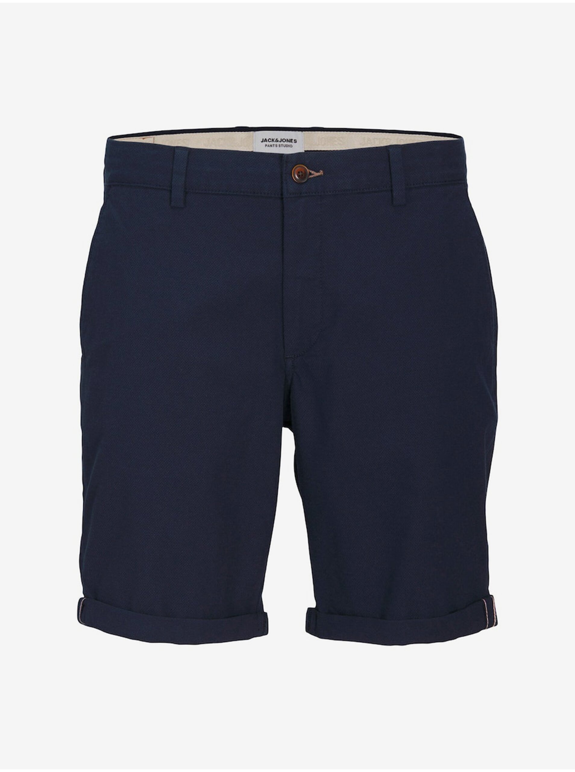 Tmavomodré pánske chino kraťasy Jack & Jones Fury