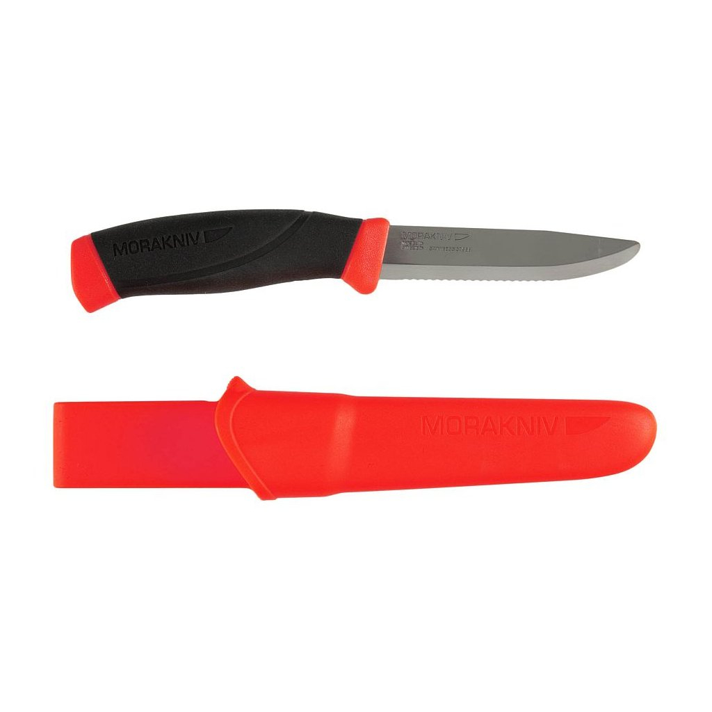 Pracovný nôž Morakniv Companion F Rescue - červený