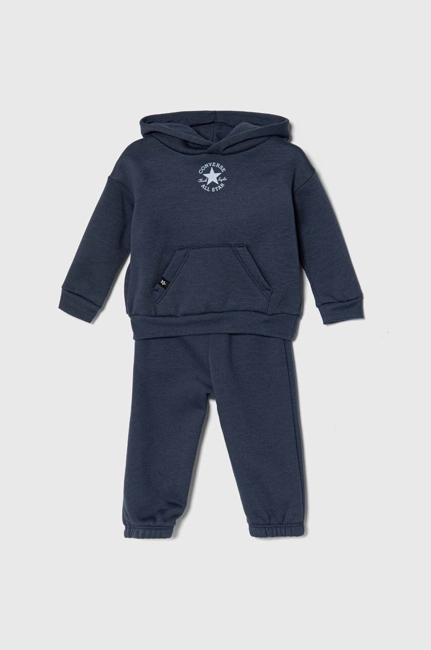 Tepláková súprava pre bábätká Converse tmavomodrá farba