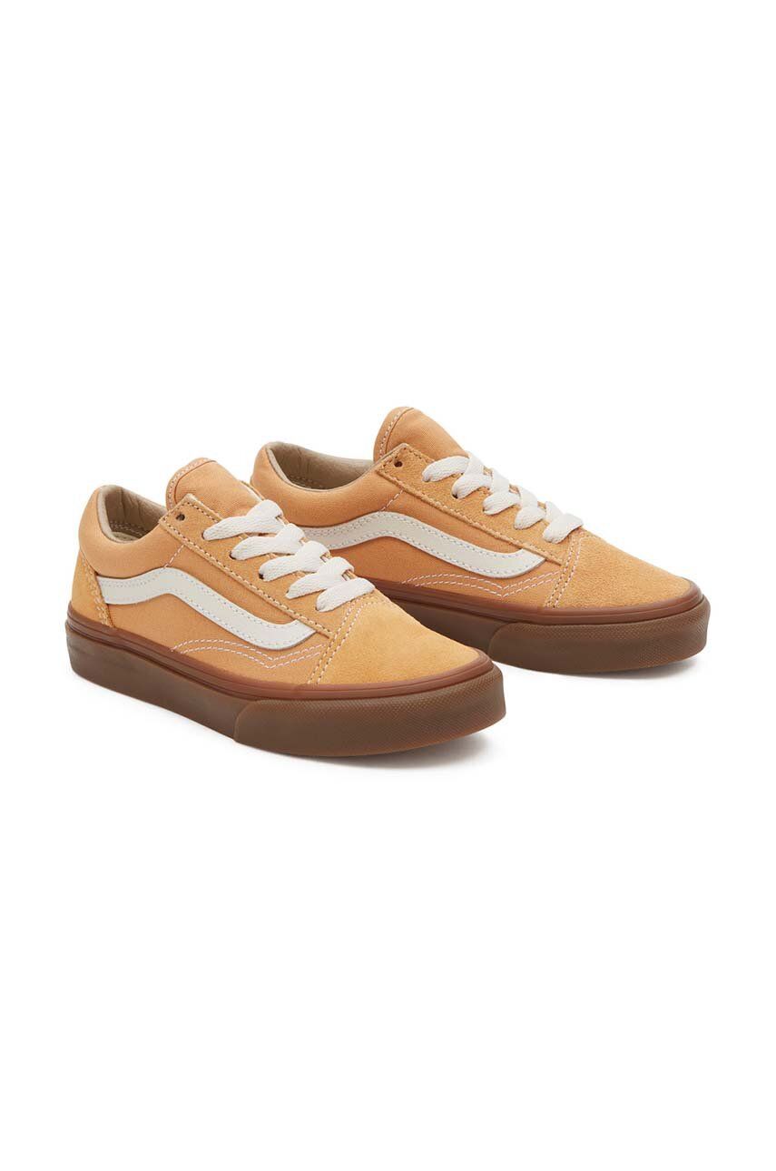 Detské tenisky Vans UY Old Skool žltá farba