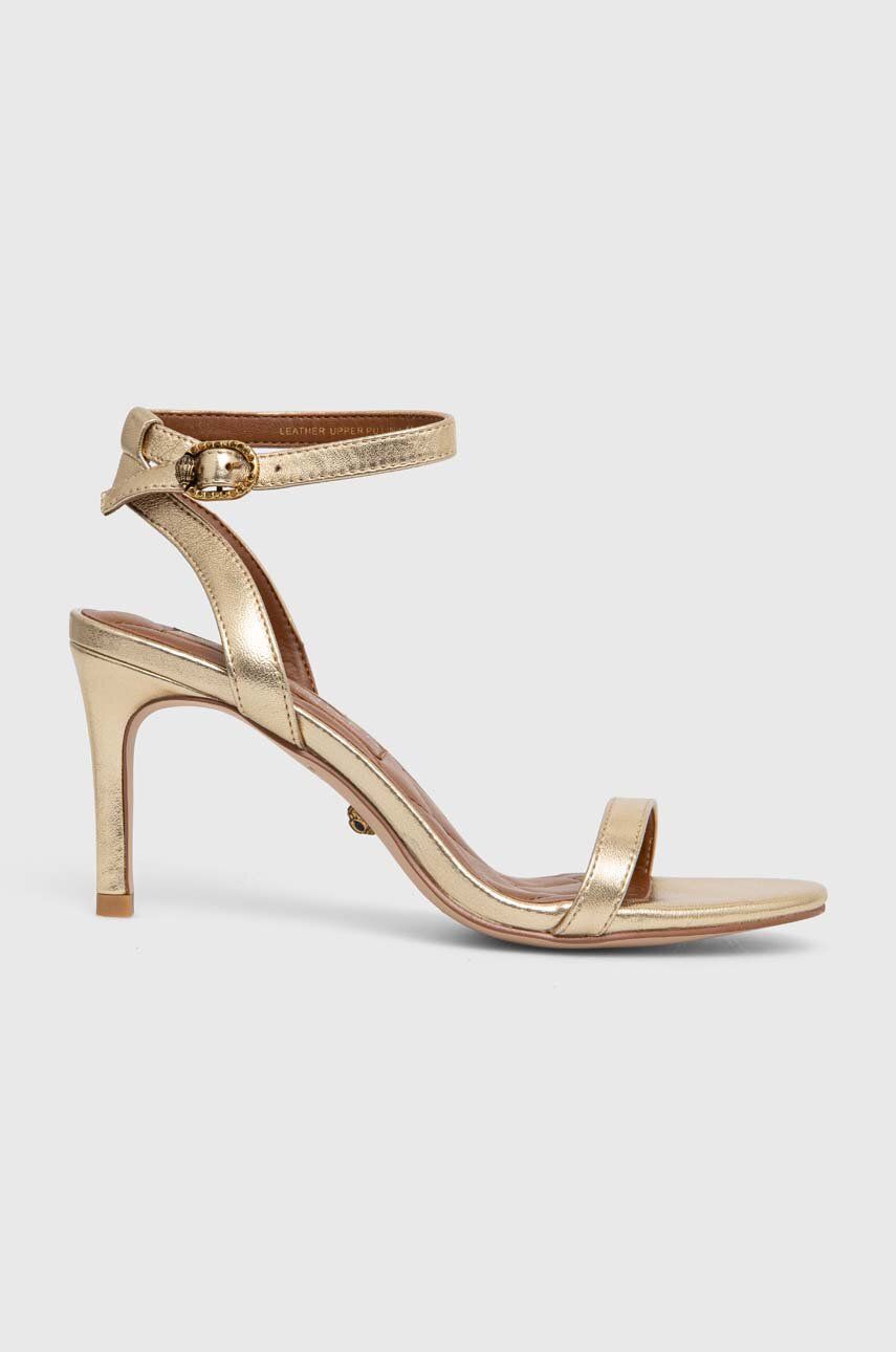 Kožené sandále Kurt Geiger London Mayfair Strappy Sandal zlatá farba, 2040961109